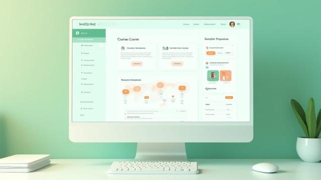 Isang interface ng e-learning platform na nagpapakita ng mga module ng kurso at progreso ng mag-aaral.